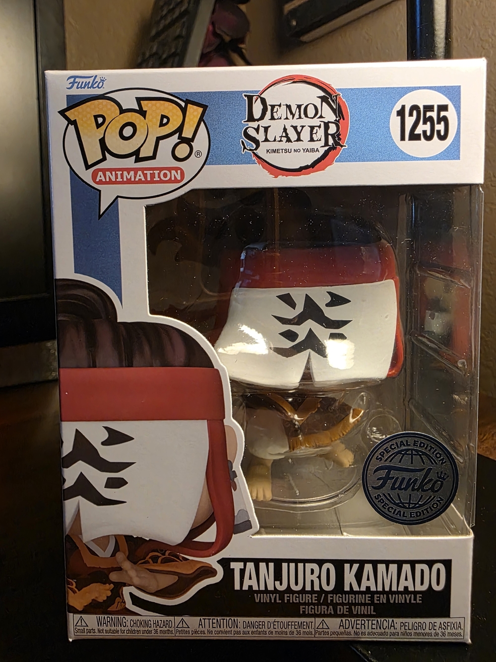 Funko Pop! Animation Tanjuro Kamado Vinyl Figure - Red, White, Brown, Yellow